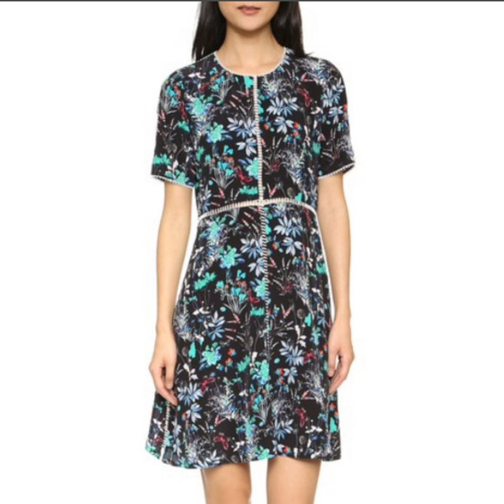 The Kooples Silk “Botanic” Dress - Like New - Size Medium